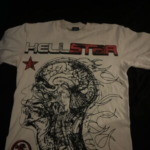 Hellstar White Graphic Tee
